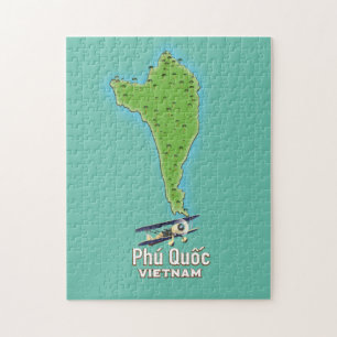 Quebra-cabeça Mapa do Vietnã para a Ilha de Phú