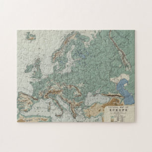 Quebra-cabeça Mapa físico de Europa