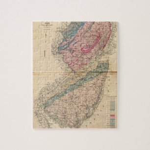 Quebra-cabeça Mapa geológico de Nova Jersey
