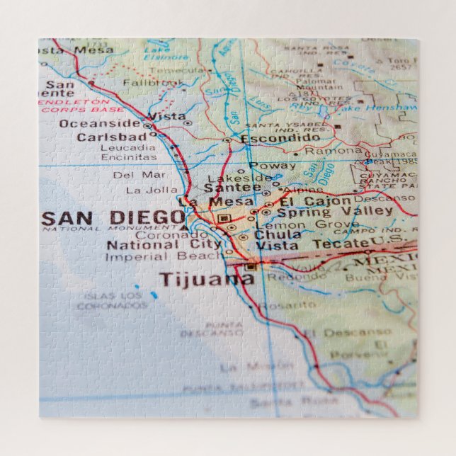 Quebra-cabeça Mapa Histórico Antigo dos Estados Unidos de 1830 (Vertical)