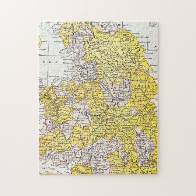 QUEBRA-CABEÇA MAPA: INGLATERRA & WALES (Vertical)