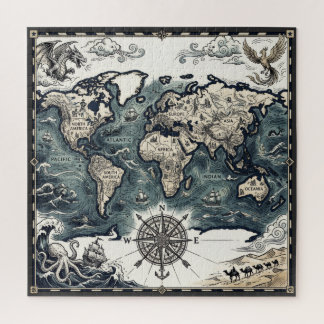 Quebra-cabeça Mapa Mundi
