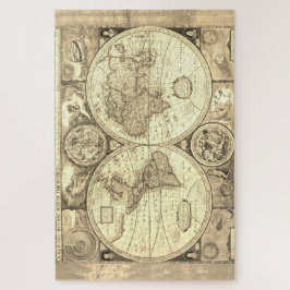 Quebra-cabeça Mapa Mundial Antiquado 1000 Piece Jigsee Quebra-ca