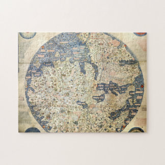 Quebra-cabeça Mapa mundial do mapa mundial monge veneziano Fra M