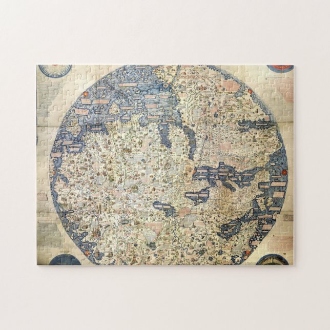 Quebra-cabeça Mapa mundial do mapa mundial monge veneziano Fra M (Horizontal)