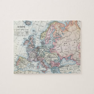 Quebra-cabeça Mapa Político da Europa (1916)
