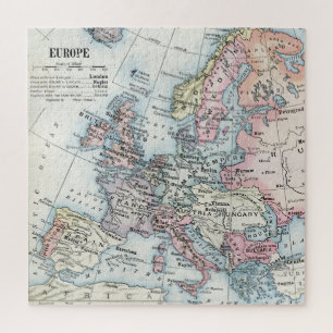 Quebra-cabeça Mapa Político da Europa (1916)