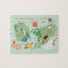 Quebra-cabeça Mapa Urbano do Brooklyn em Nova Iorque