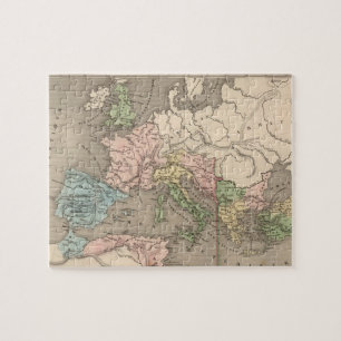 Quebra-cabeça Mapa Vintage do Império Romano (1838)