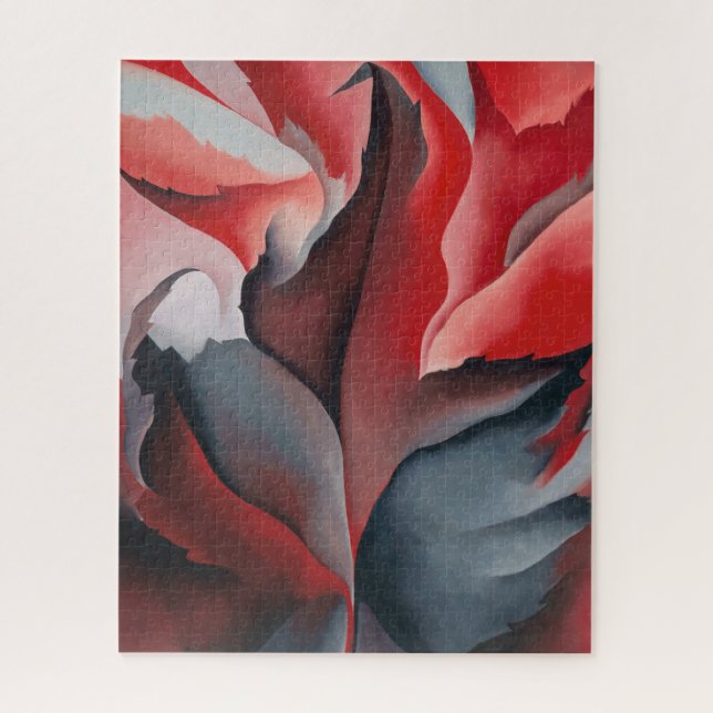 Quebra-cabeça Maple Vermelho no lago George | Georgia O'Keeffe | (Vertical)