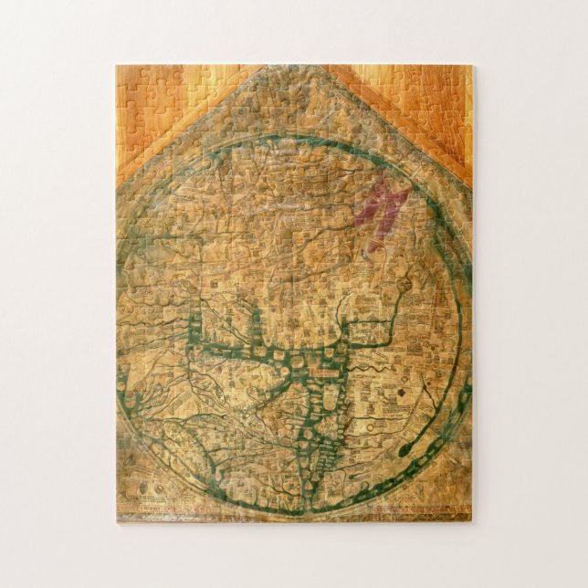 Quebra-cabeça Mappa Mundi, c.1290 (Vertical)
