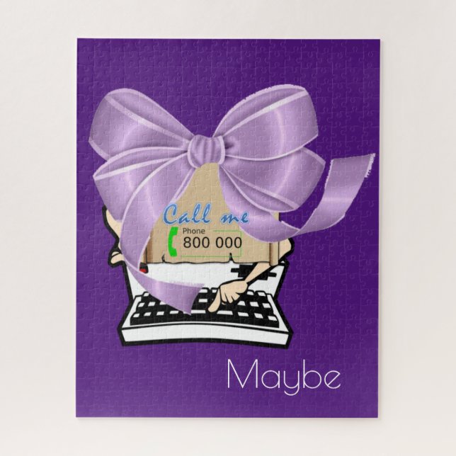 Quebra-cabeça Máquina de Digitalização Me Ligue Ta (Vertical)