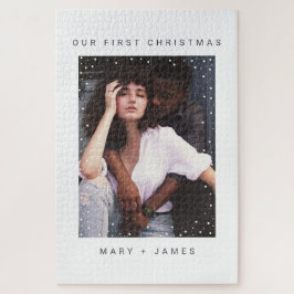 Quebra-cabeça Máquina de escrever minimalista | Feliz e Foto cas