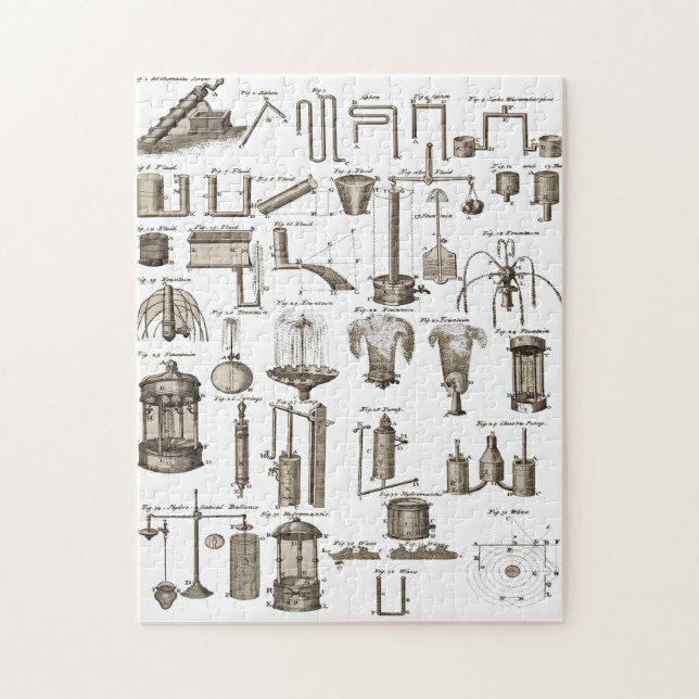 Quebra-cabeça Máquinas Simples ~ Hidráulicos & Hidrostáticos ~ (Vertical)