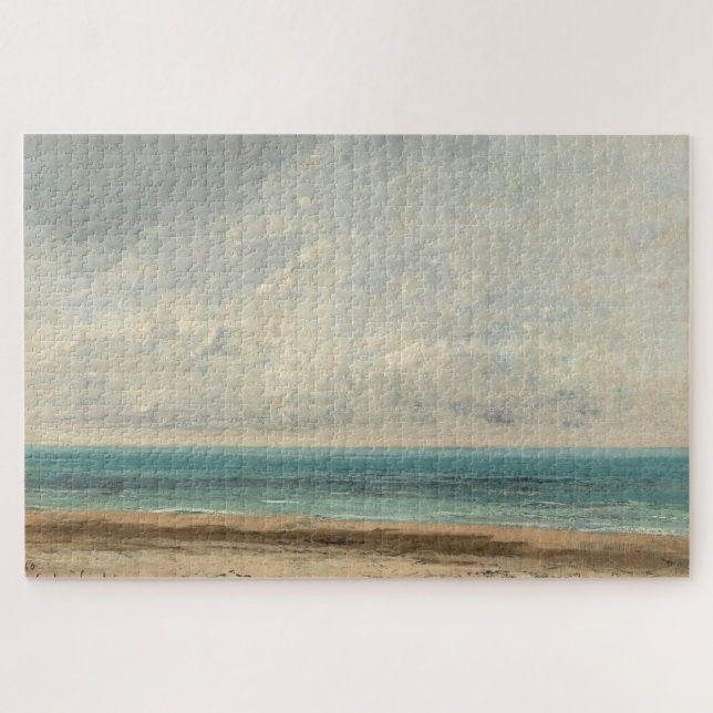 Quebra-cabeça Mar Calmo - Gustave Courbet (Horizontal)