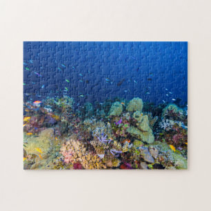 Quebra-cabeça Mar coral recife de coral tropical dos peixes do