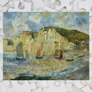 Quebra-cabeça Mar e Falésias de Pierre Renoir, Arte Fino Antigo