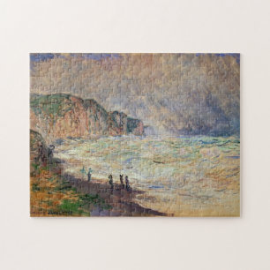 Quebra-cabeça Mar Pesado em Pourville Monet Fine Art