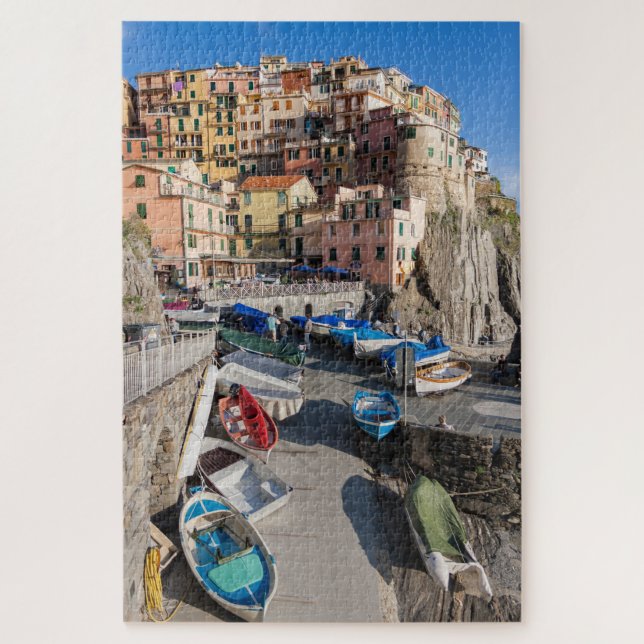 Quebra-cabeça Maravilhosa visão de Manarola, Cinque Terre, Itáli (Vertical)