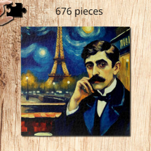 Quebra-cabeça Marcel Proust em Paris - fantasia