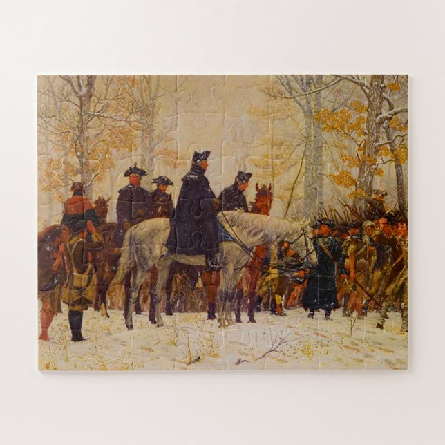 Quebra-cabeça Marcha de Washington Valley Forge William Trego 18 (Horizontal)