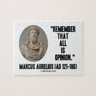 Quebra-cabeça Marcus Aurelius recorda que tudo é citações da