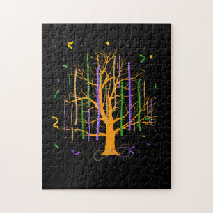 Quebra-cabeça Mardi Gras Tree Miçanga New Orleans 2022 Watercol