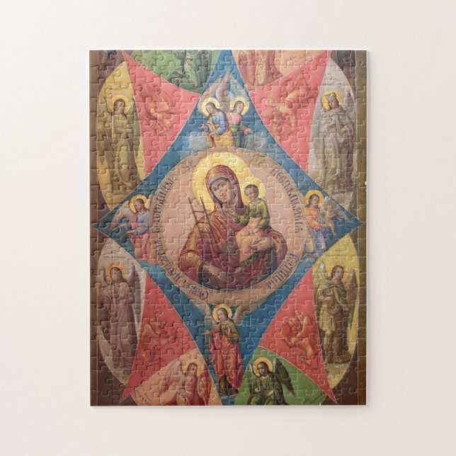 Quebra-cabeça Maria, Jesus e Anjos (Vertical)