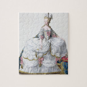 Quebra-cabeça Marie Antoinette (1752-93) 'de DES Estam de