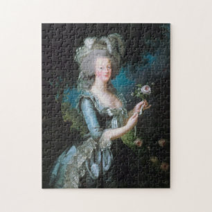 Quebra-cabeça Marie Antoinette com uma Rosa de Elisabeth Le Brun
