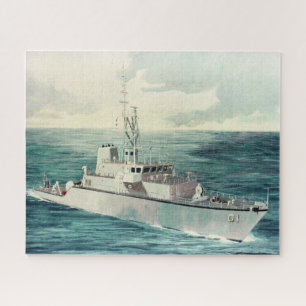 Quebra-cabeça Marinho americano MSH-1, classe minesweeper Hunter