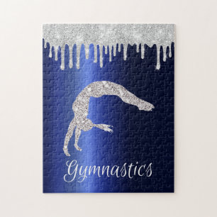 Quebra-cabeça Marinho Blue Metallic Silver Sparkasse Gymnastics
