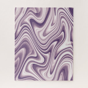 Quebra-cabeça Mármore Líquido Abstrato Roxo Moderno
