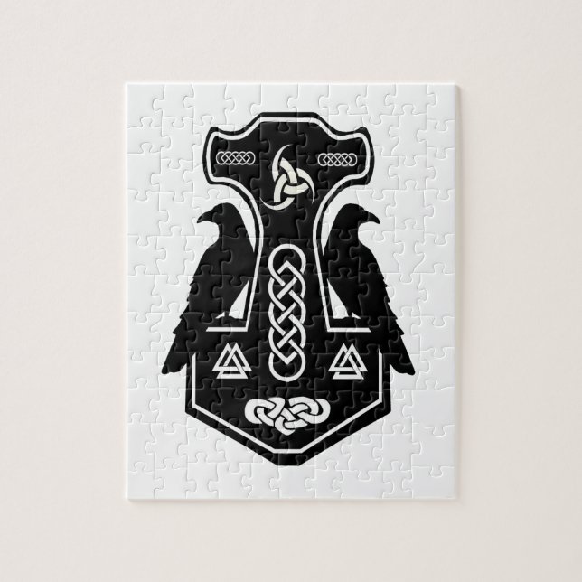 Quebra-cabeça Martelo do Norse Celta Pagan Thor (Vertical)