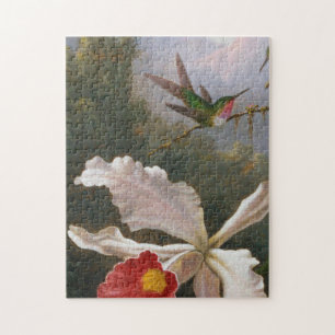 Quebra-cabeça Martin Johnson Heade - Pássaros Humanos Acima de