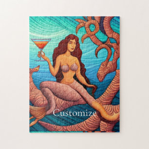 Quebra-cabeça Martini Mermaid Thunder_Cove de cabelos longos