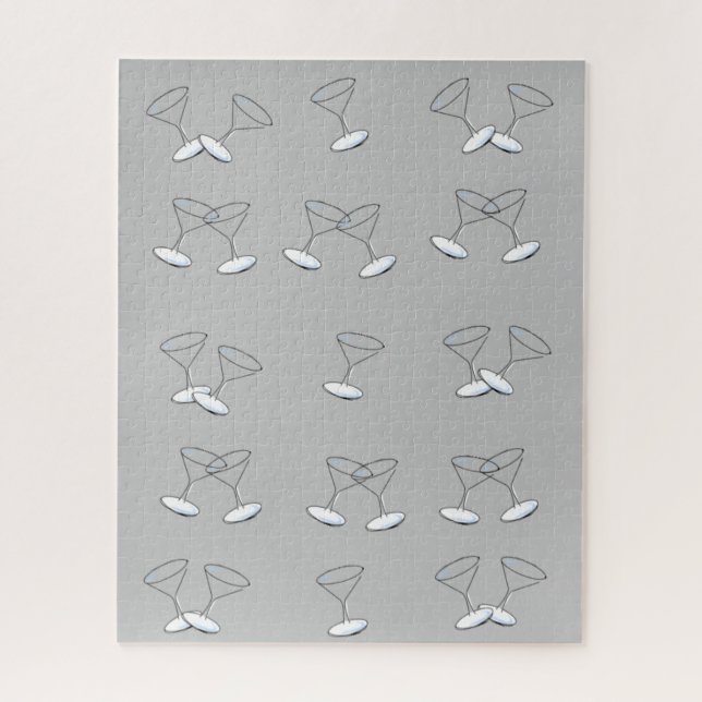 Quebra-cabeça Martini Óculos Cinza (Vertical)