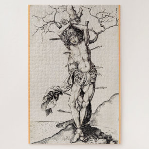 Quebra-cabeça Martírio de São Sebastião por Martin Schongauer