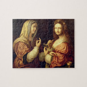 Quebra-cabeça Mary e Martha (óleo no painel)