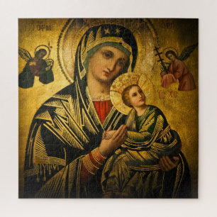 Quebra-cabeça Mary e o bebê Jesus