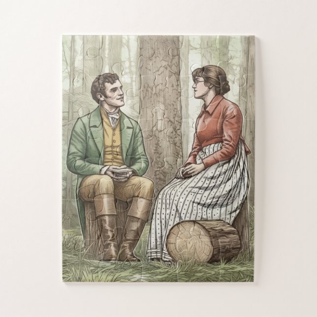 Quebra-cabeça Mary e Tom em "A Outra Irmã Bennet" (Vertical)
