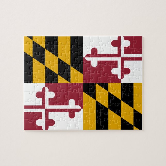 Quebra-cabeça Maryland Flag (Horizontal)
