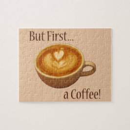 Quebra-cabeça Mas primeiro, um café