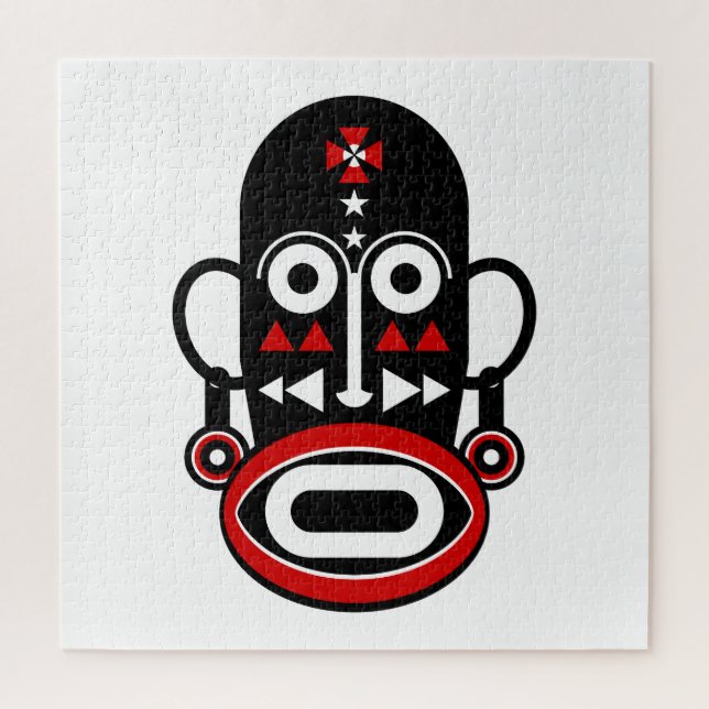 Quebra-cabeça máscara africana (Vertical)