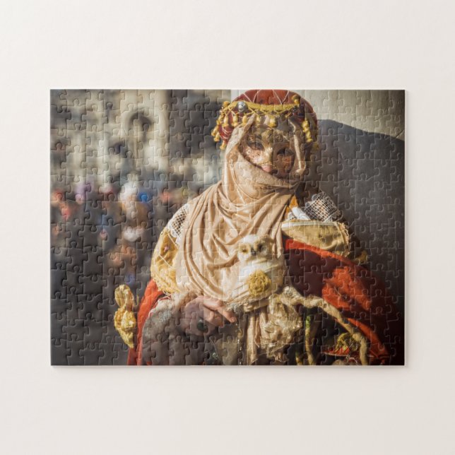 Quebra-cabeça Máscara de carnaval do Oriente Médio em Veneza (Horizontal)
