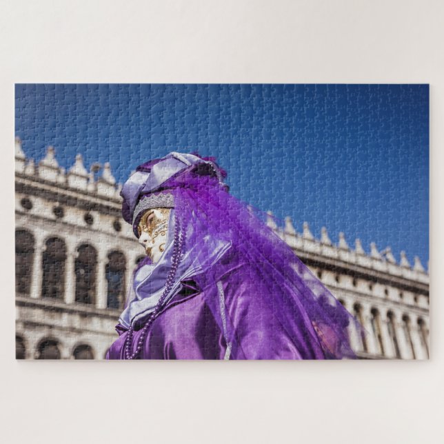Quebra-cabeça Máscara de carnaval violenta em Veneza (Horizontal)