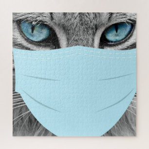 Quebra-cabeça Máscara de gato Corona