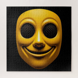 Quebra-cabeça Máscara de sorriso amarela