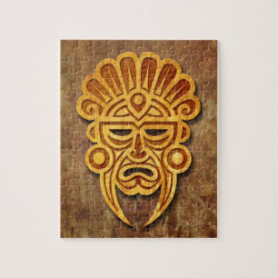 Quebra-cabeça Máscara maia de pedra