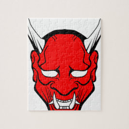 Quebra-cabeça Máscara Vermelha Japonesa Hannya